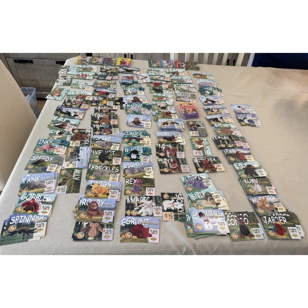 TY Beanie Babies Collector Card Huge Lot 1998 Series 1-3 + Puzzle Cards